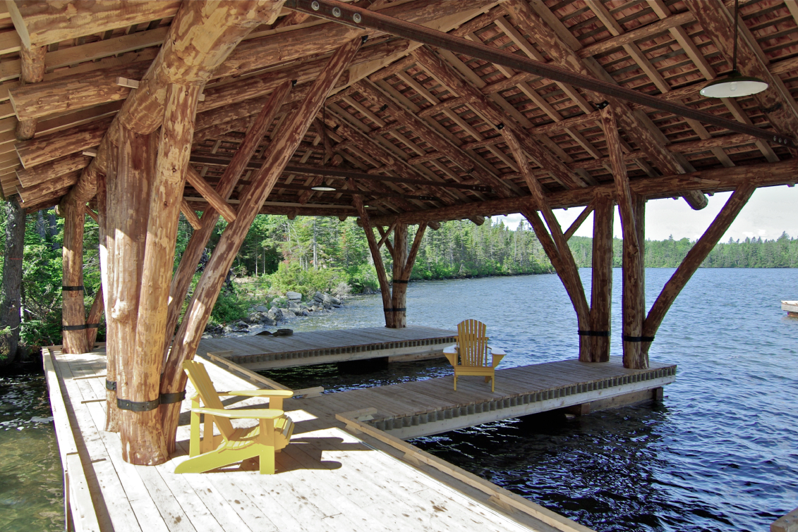 Fishing Camp Boathouse AIA Maine